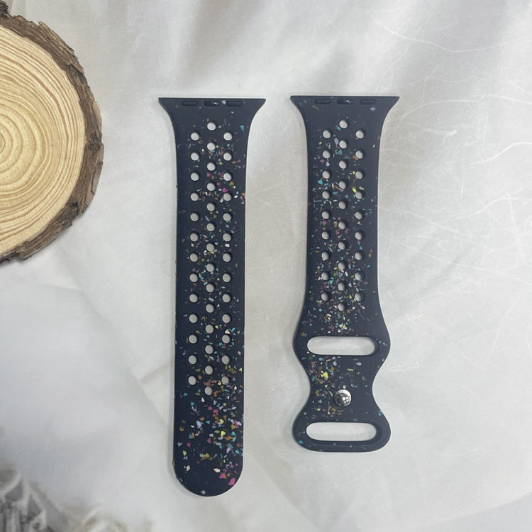 Mega Slidstærk Silikone Universal Rem passer til Apple Smartwatch - Blå#serie_4