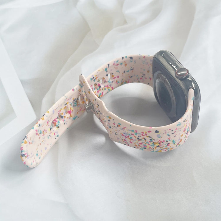 Sejt Silikone Universal Rem passer til Apple Smartwatch - Pink#serie_2
