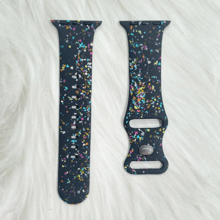 Sejt Silikone Universal Rem passer til Apple Smartwatch - Blå#serie_4