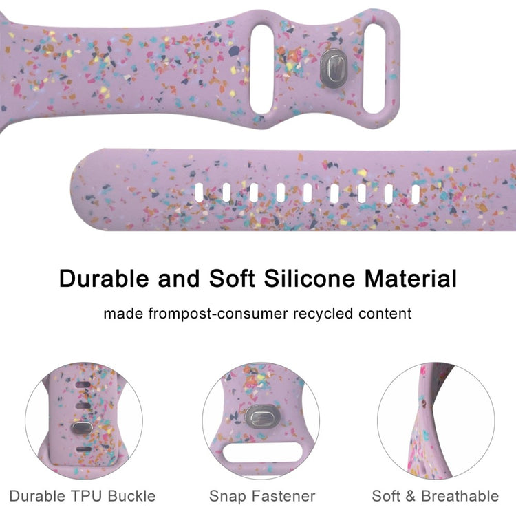 Sejt Silikone Universal Rem passer til Apple Smartwatch - Lilla#serie_7