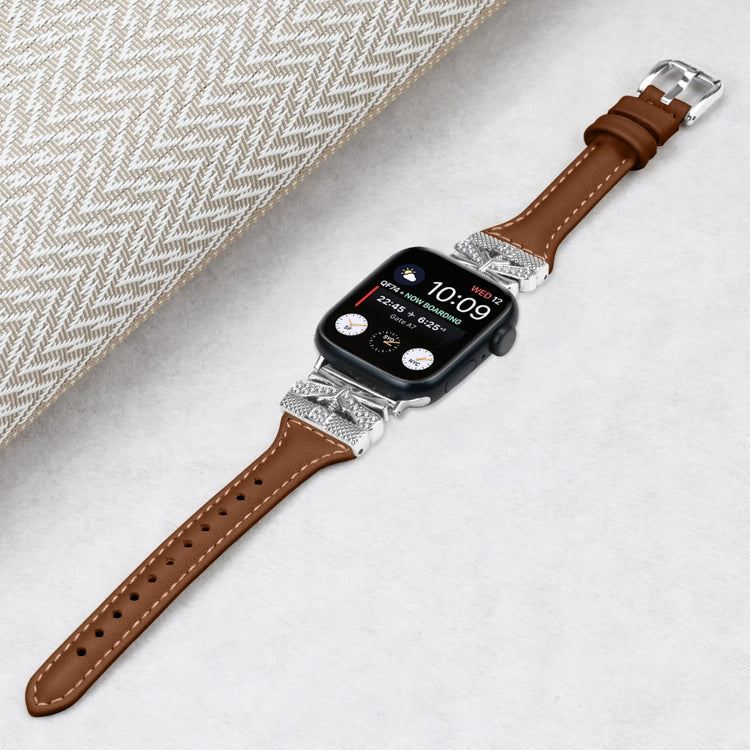 Meget Godt Kunstlæder Universal Rem passer til Apple Smartwatch - Brun#serie_1