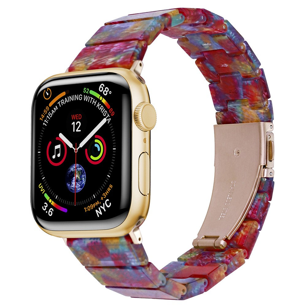 Resin Watchband Apple Watch Ultra 2 Ultra 49mm / 45mm / 44mm / 42mm Wrist Strap - Rainbow#serie_16