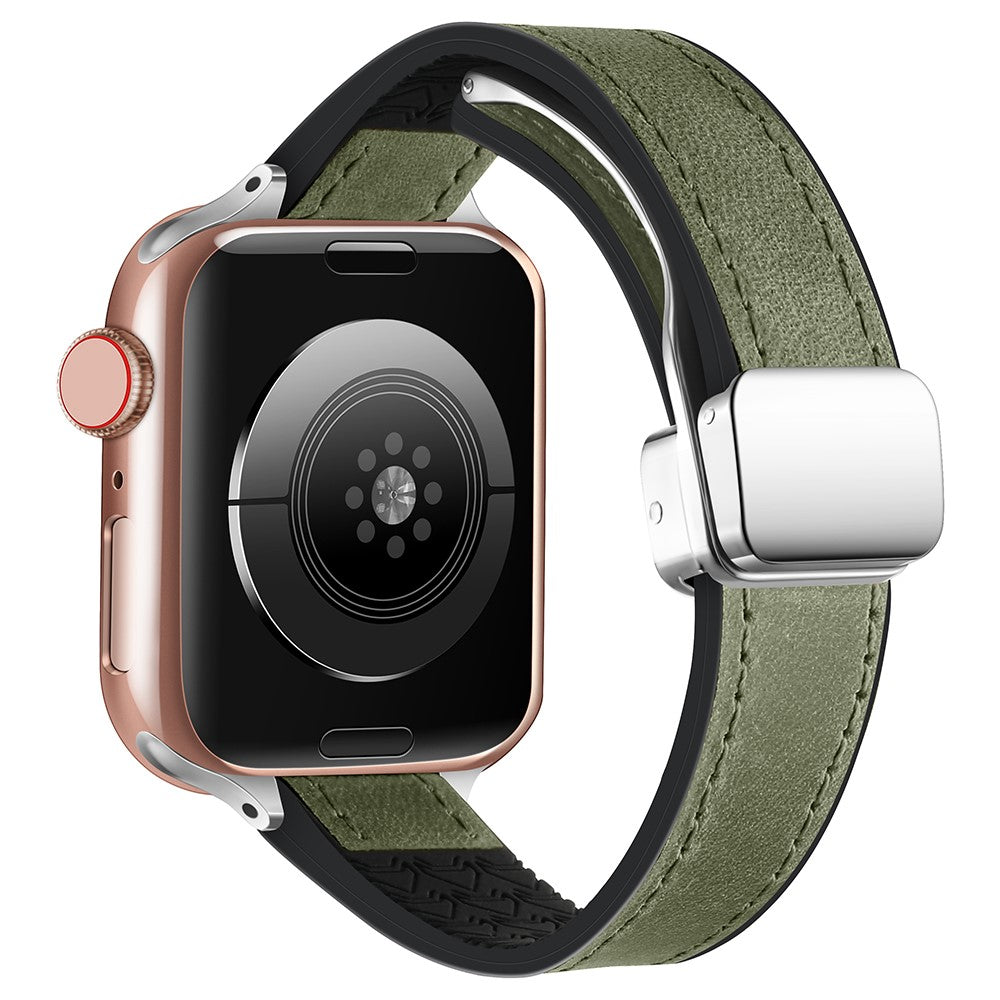 Super Godt Kunstlæder Universal Rem passer til Apple Smartwatch - Grøn#serie_4