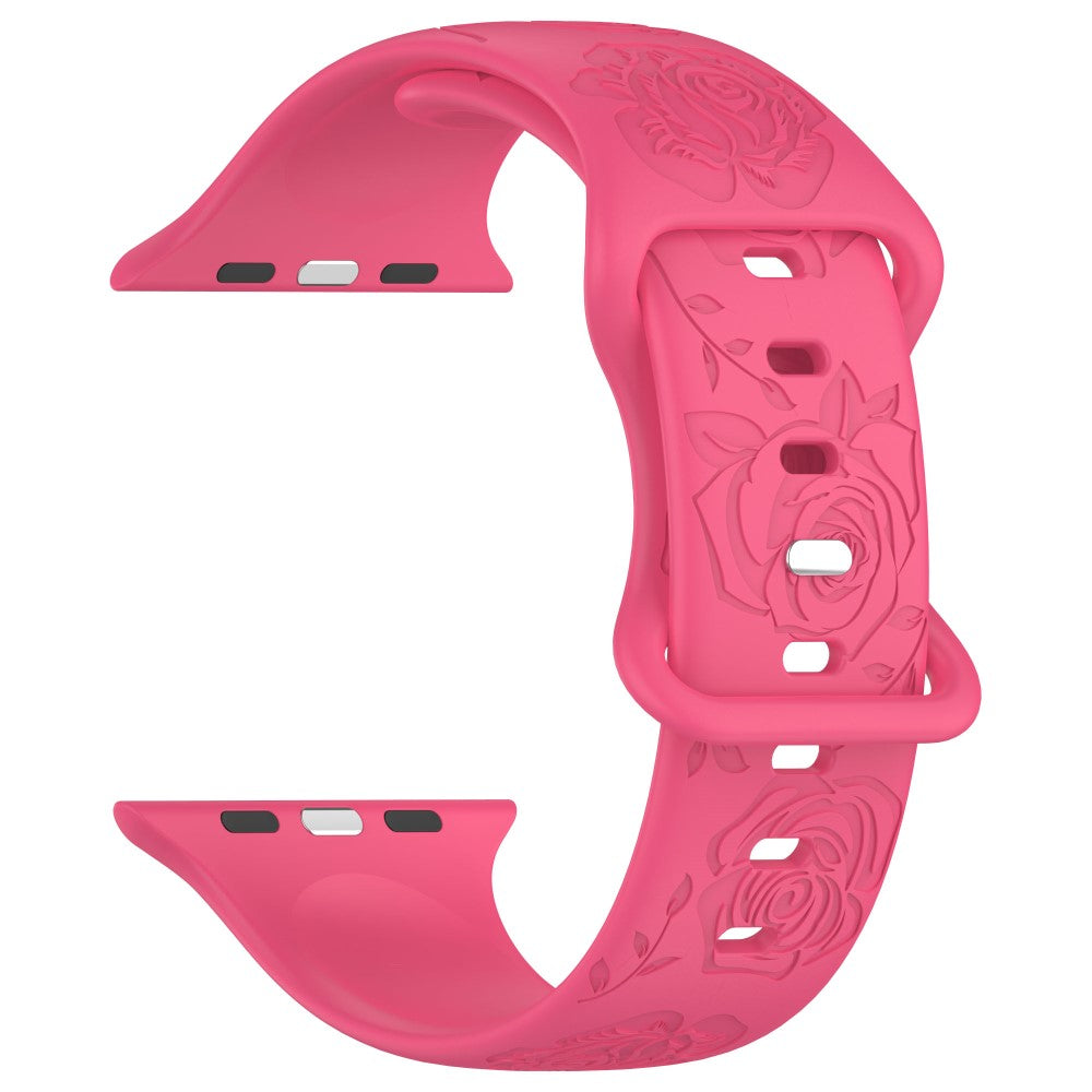 Holdbart Silikone Universal Rem passer til Apple Smartwatch - Pink#serie_13