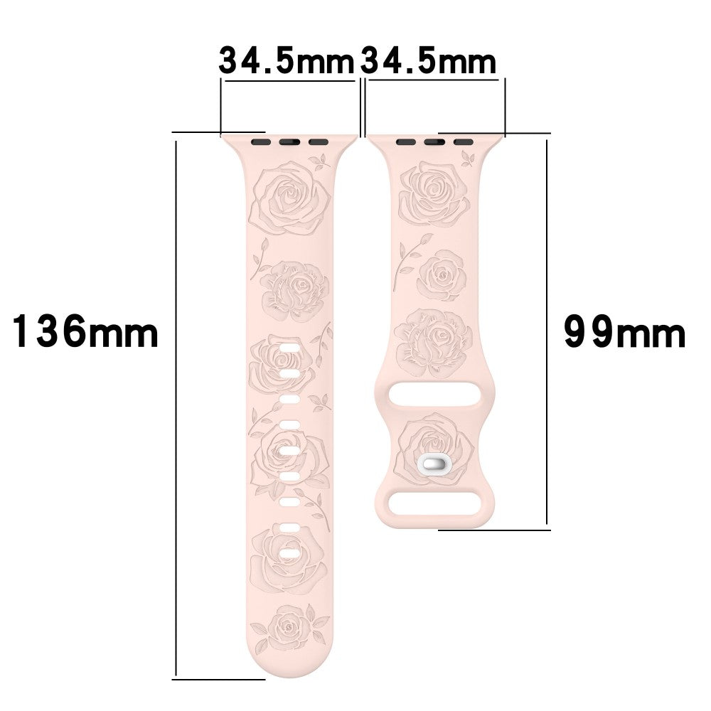 Apple Watch Series 41mm / 40mm / 38mm Silicone Watch Band Replacement Strap - Coffee#serie_9