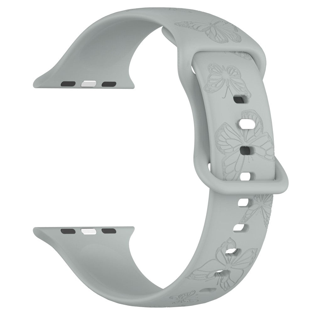 Vildt Godt Silikone Universal Rem passer til Apple Smartwatch - Sølv#serie_7