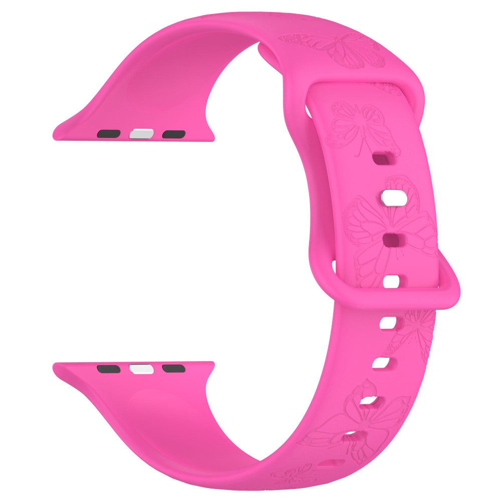Vildt Godt Silikone Universal Rem passer til Apple Smartwatch - Pink#serie_10
