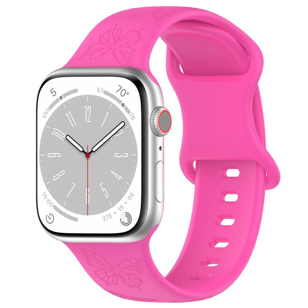 Vildt Godt Silikone Universal Rem passer til Apple Smartwatch - Pink#serie_10