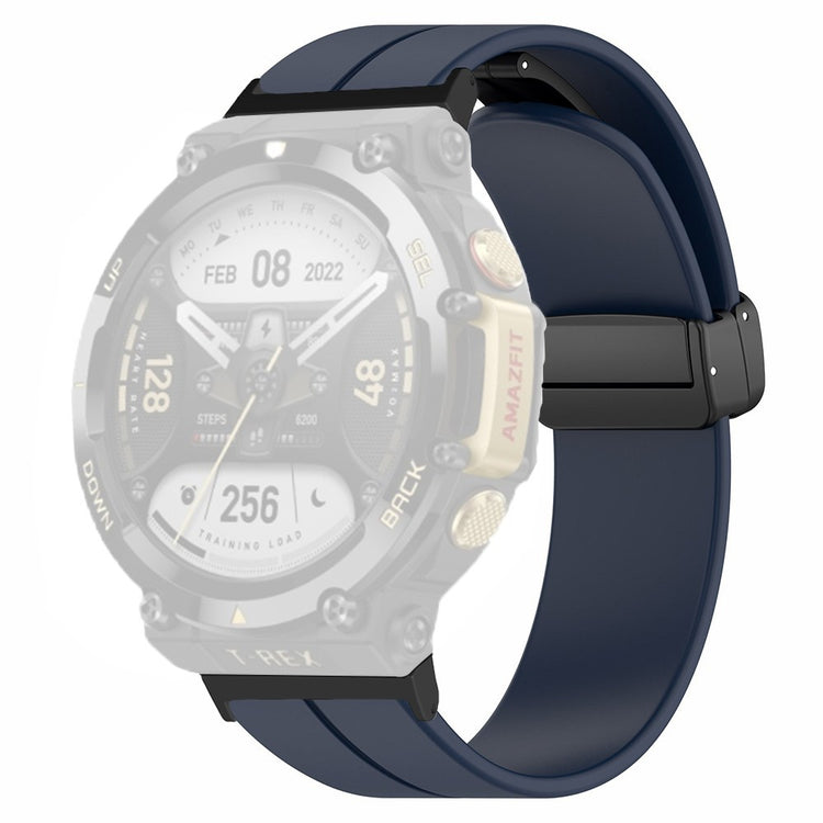 Super Elegant Silikone Rem passer til Amazfit T-Rex 2 - Blå#serie_10