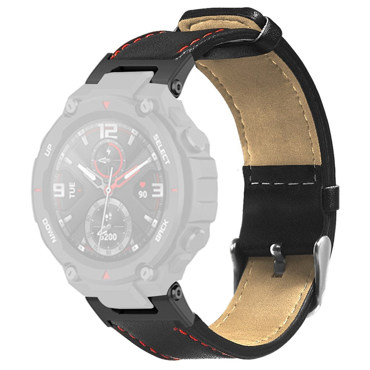 Kunstlæder Universal Rem passer til Amazfit T-Rex 1 / Amazfit T-Rex Pro - Brun#serie_013