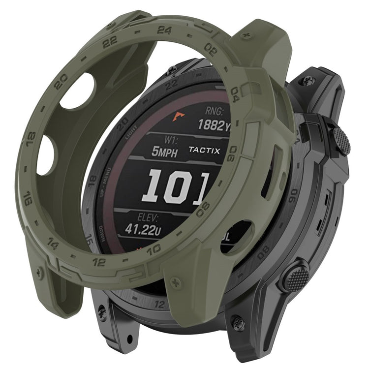 Fleksibel Silikone Bumper passer til Garmin Tactix 7 - Grøn#serie_2