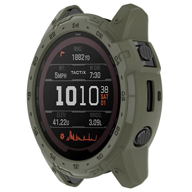 Fleksibel Silikone Bumper passer til Garmin Tactix 7 - Grøn#serie_2