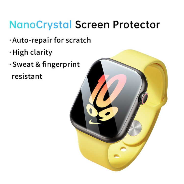 2stk Silikone Universal Skærmbeskytter passer til Apple Watch Series 8 (45mm) / Apple Watch Series 7 45mm - Gennemsigtig#serie_710