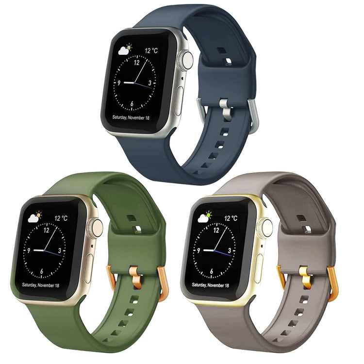 Holdbart Silikone Universal Rem passer til Apple Smartwatch - Flerfarvet#serie_4