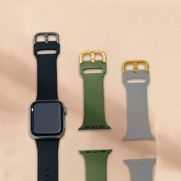Holdbart Silikone Universal Rem passer til Apple Smartwatch - Flerfarvet#serie_4