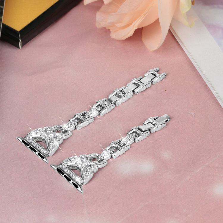 Flot Metal Universal Rem passer til Apple Smartwatch - Sølv#serie_4