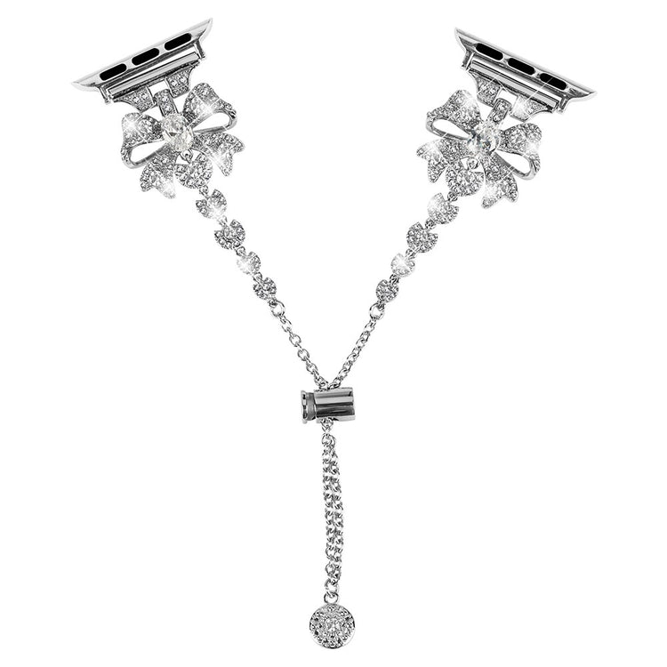 Eminent Metal Og Rhinsten Universal Rem passer til Apple Smartwatch - Sølv#serie_3