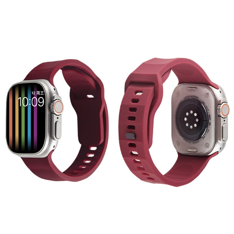Mega Elegant Silikone Universal Rem passer til Apple Smartwatch - Sølv#serie_13