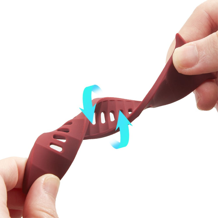 Mega Elegant Silikone Universal Rem passer til Apple Smartwatch - Sort#serie_7