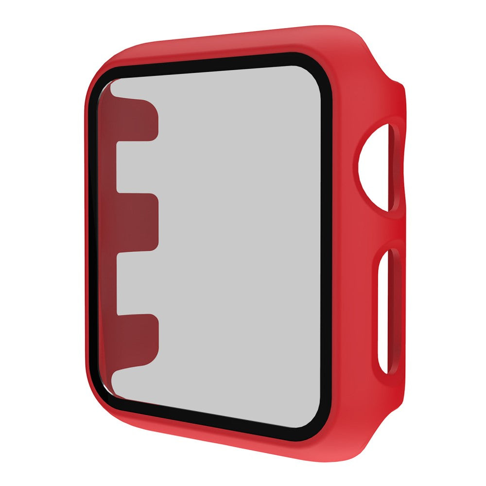 Apple Watch Series 9 41mm protective cover with tempered glass - Red#serie_17