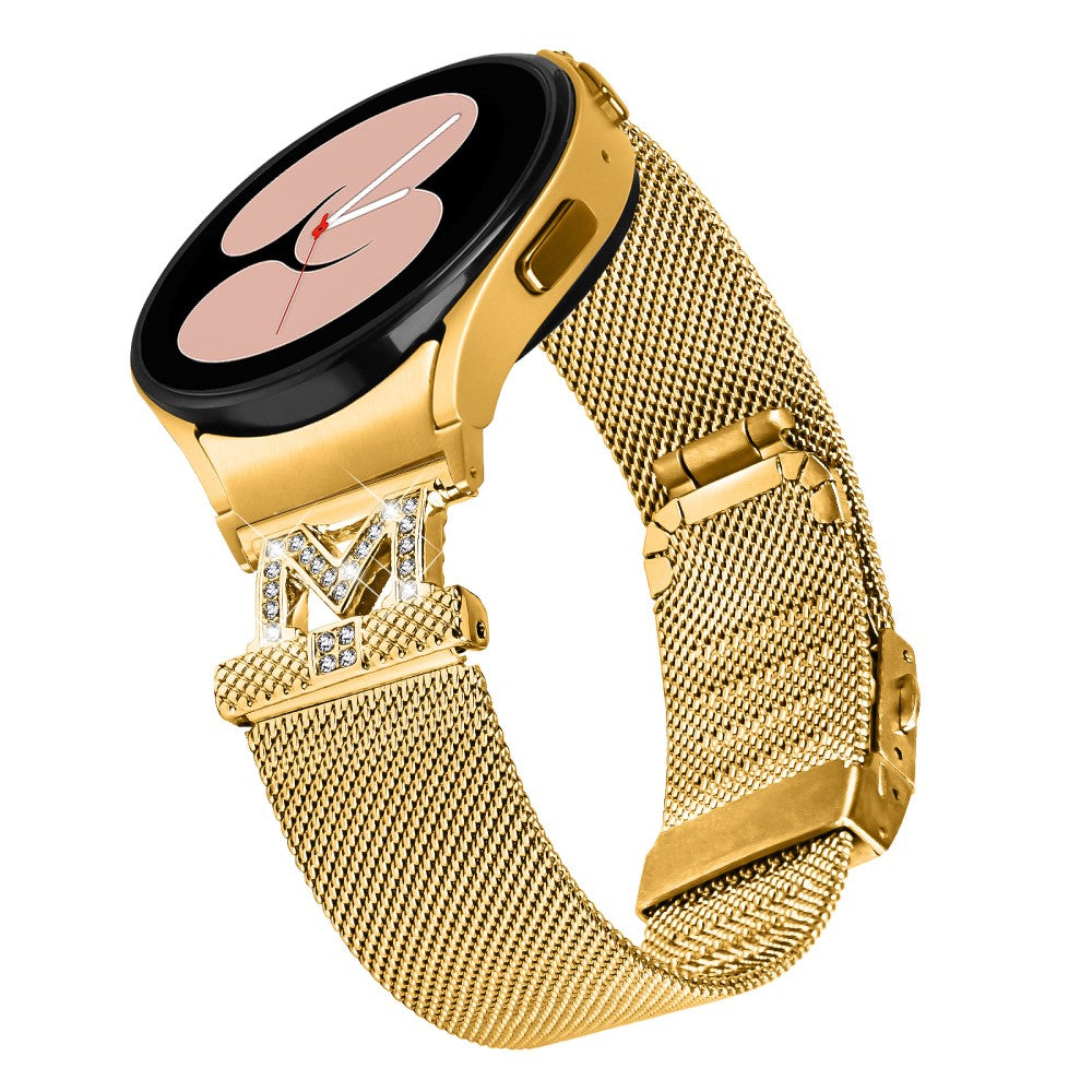 Samsung Galaxy Watch 5 / 4 / Active 2 stainless steel strap with connector - Gold#serie_1