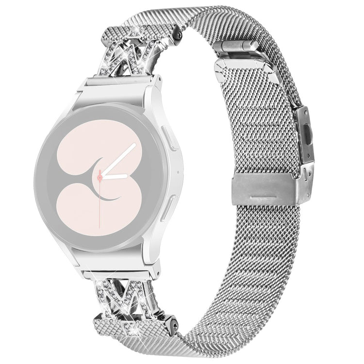 Samsung Galaxy Watch 6 / 6 Classic rhinestone décor stainless steel strap with connector#serie_1