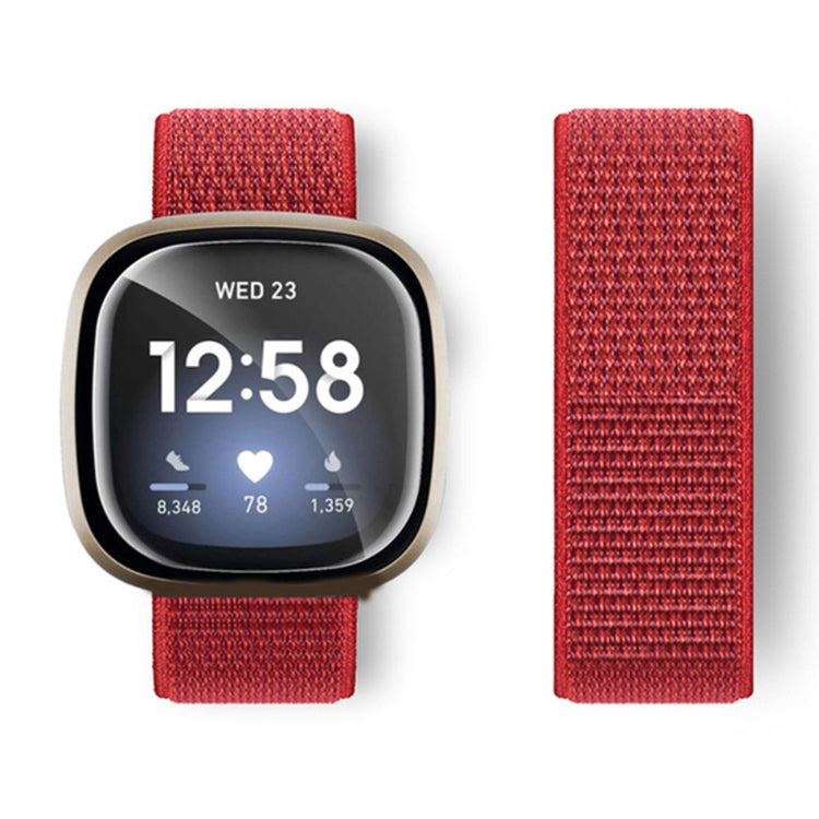 Fitbit Sense 2 / Versa 4 nylon strap - Red#serie_26