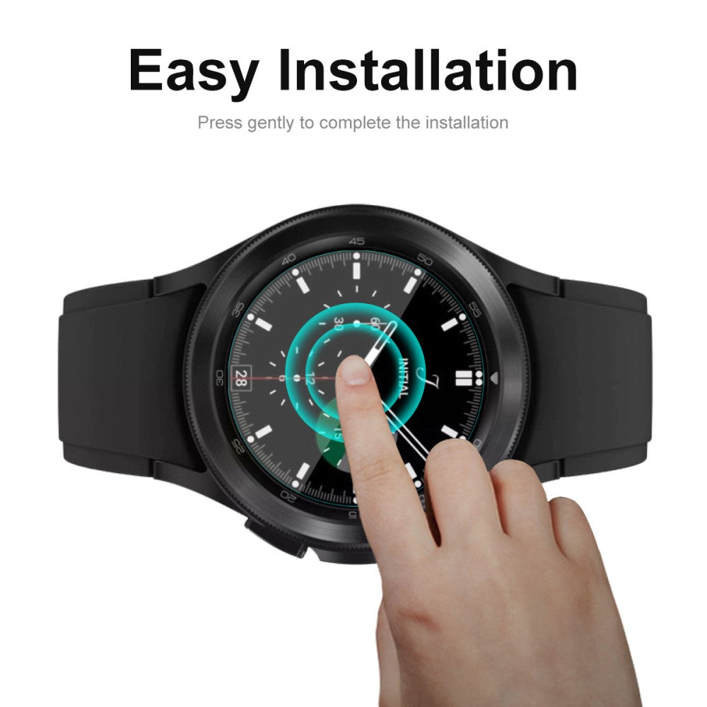 2stk Samsung Galaxy Watch 4 Classic (46mm) Plastik Skærmbeskytter - Gennemsigtig#serie_582