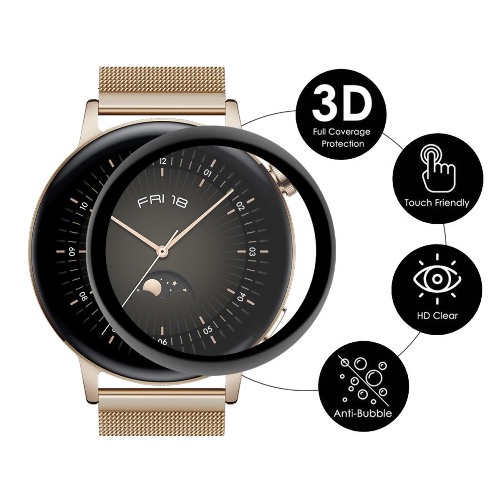 Huawei Watch GT 3 (42mm) Plastik  HD Skærmbeskytter - Gennemsigtig#serie_313