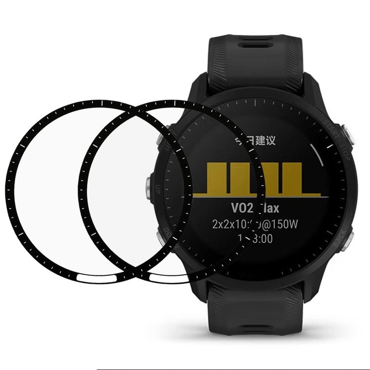 2stk Garmin Forerunner 955 Plastik  HD Skærmbeskytter - Gennemsigtig#serie_237