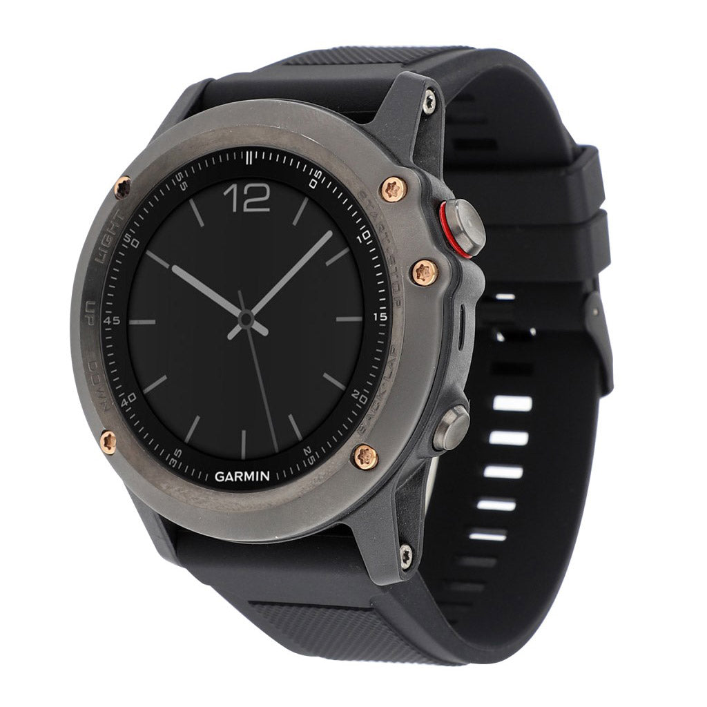 Garmin Fenix 3 / 3 HR / 5X silicone watch band - Black#serie_1