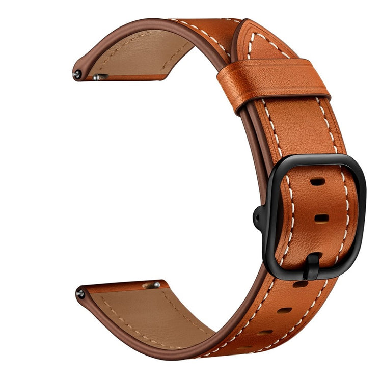 Samsung Galaxy Watch 3 (45mm) / Samsung Galaxy Watch (46mm) Ægte læder Rem - Brun#serie_3