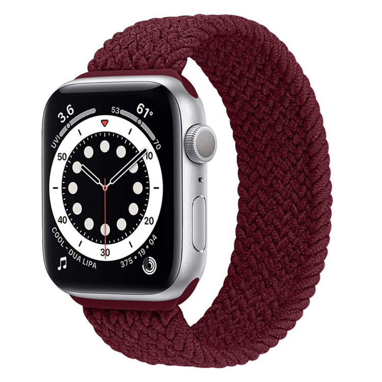 Super hårdfør Apple Watch Series 7 45mm Nylon Rem - Størrelse: L - Rød#serie_19