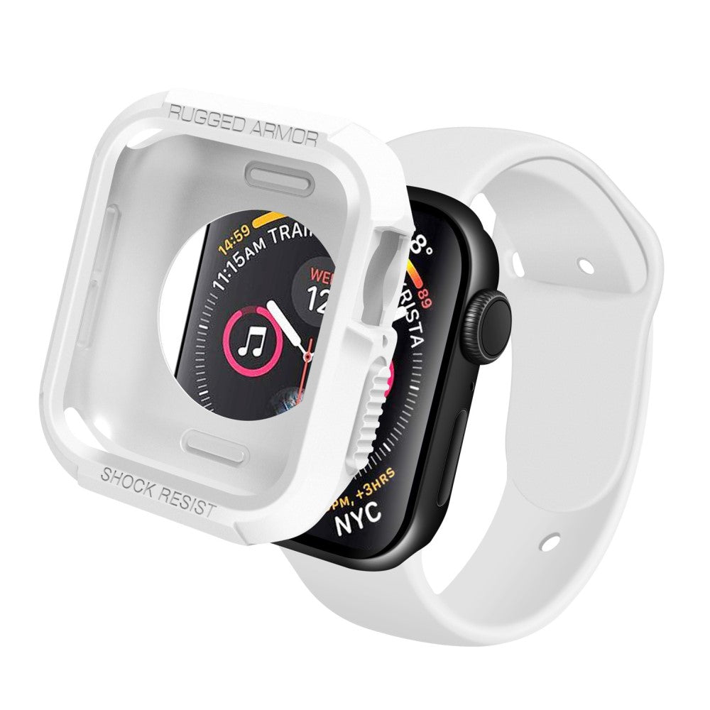 Apple Watch Series 7 45mm  Silikone Bumper  - Hvid#serie_1