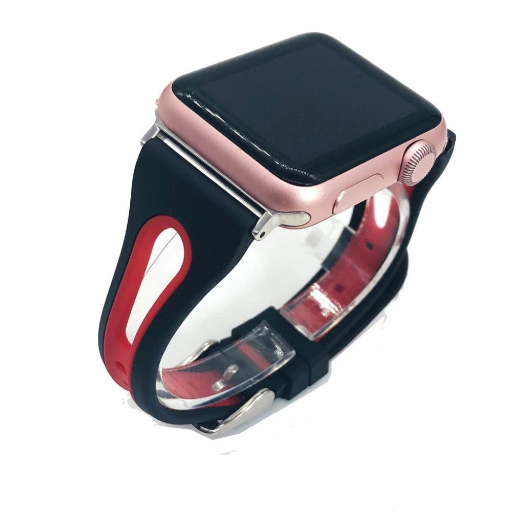 Helt vildt fint Apple Watch Series 4 40mm Silikone Rem - Flerfarvet#serie_2