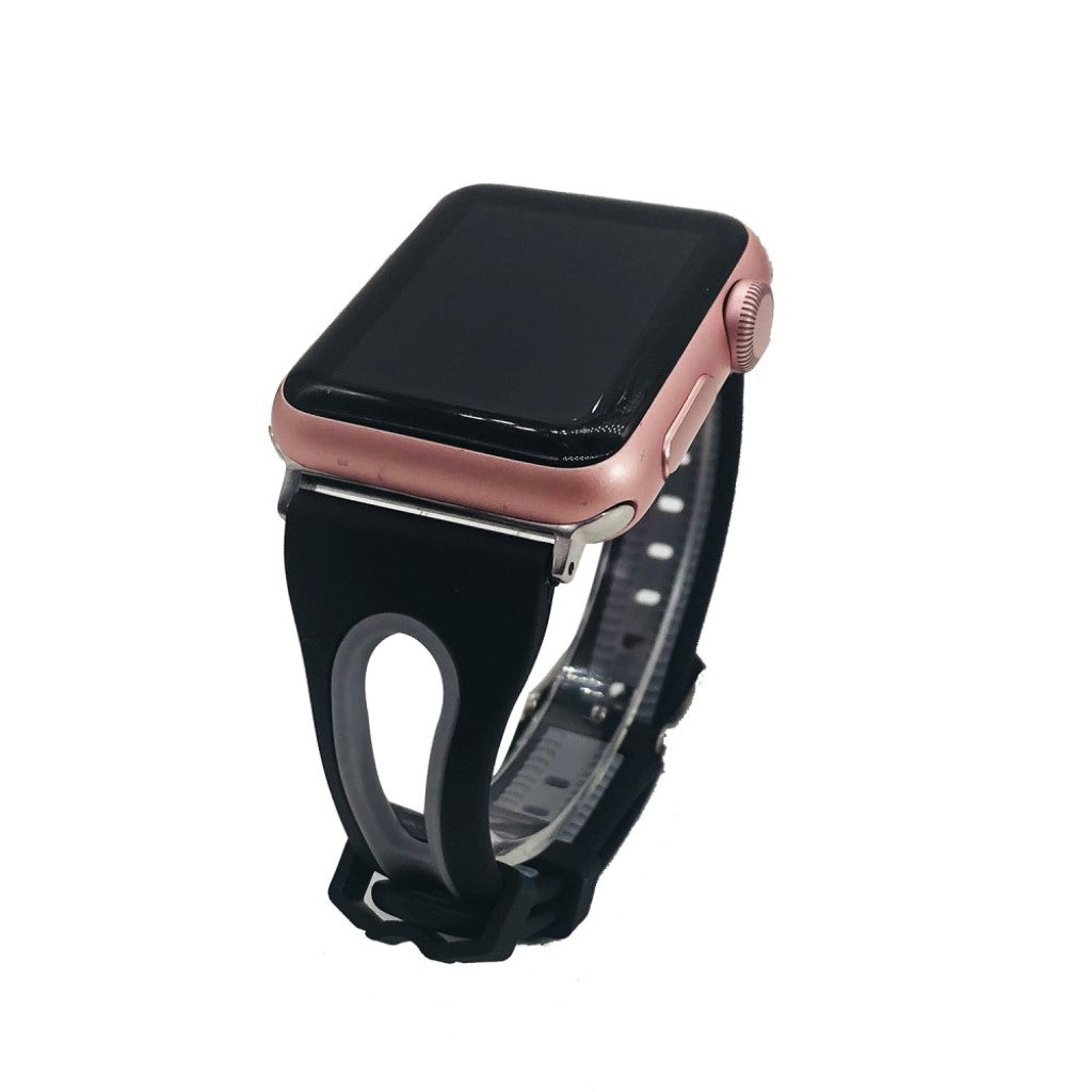 Helt vildt fint Apple Watch Series 4 40mm Silikone Rem - Flerfarvet#serie_3