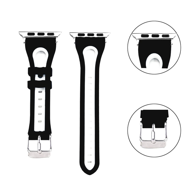 Helt vildt fint Apple Watch Series 4 40mm Silikone Rem - Flerfarvet#serie_4