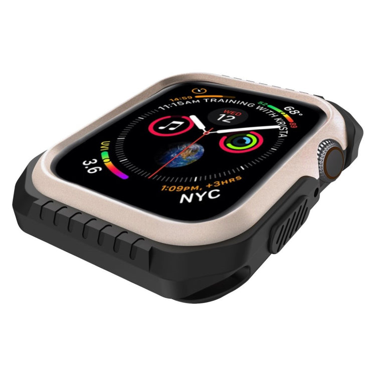 Apple Watch Series 5 40mm / Apple Watch 40mm Holdbar Metal Bumper  - Guld#serie_3