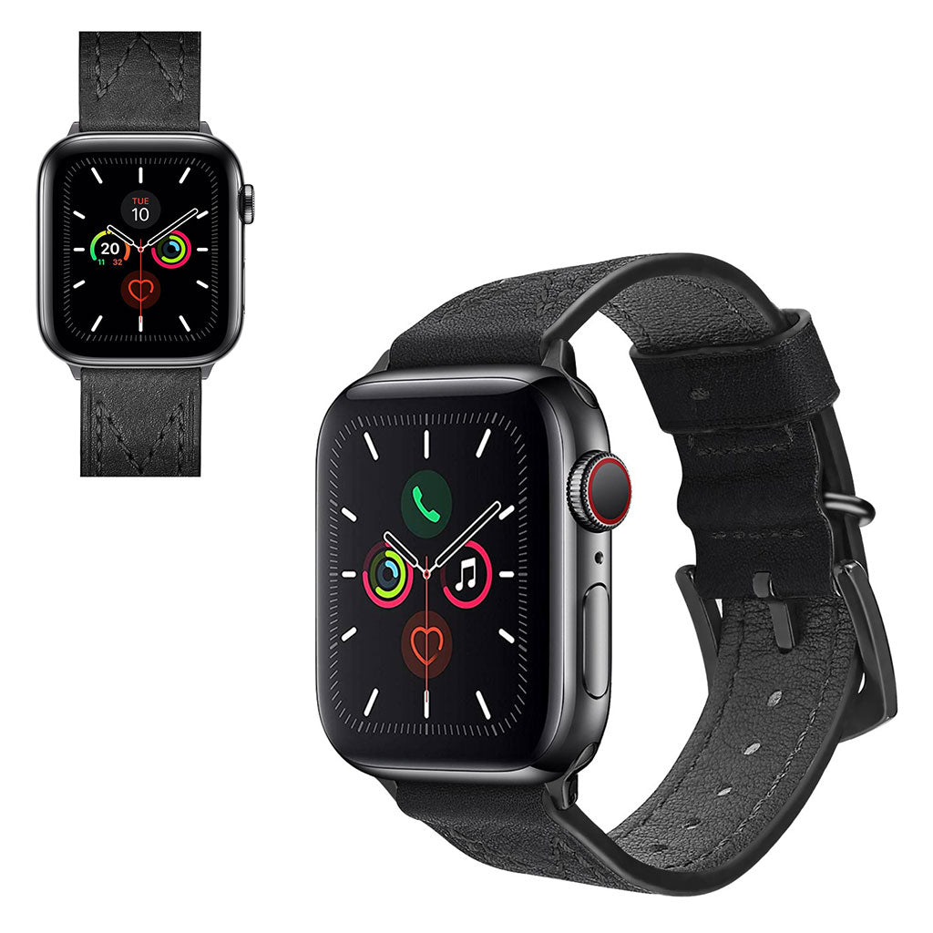 Stilren Universal Apple Ægte læder Rem - Sort#serie_1