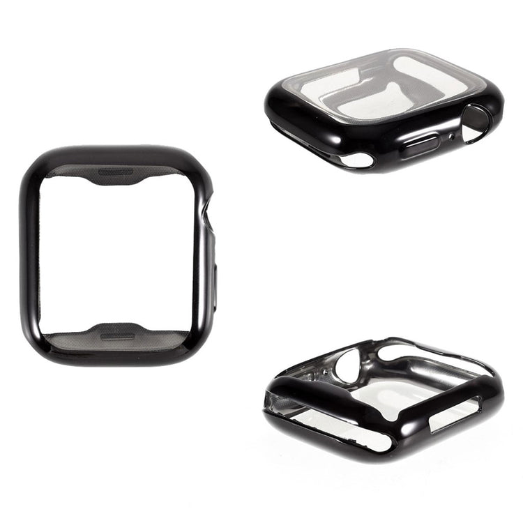 Universal Apple  Silikone og Glas Bumper  - Sort#serie_1