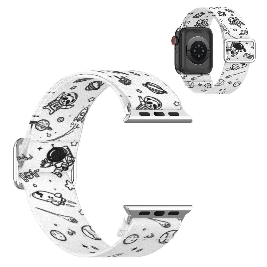 Mega kønt Universal Apple Nylon Rem - Hvid#serie_12