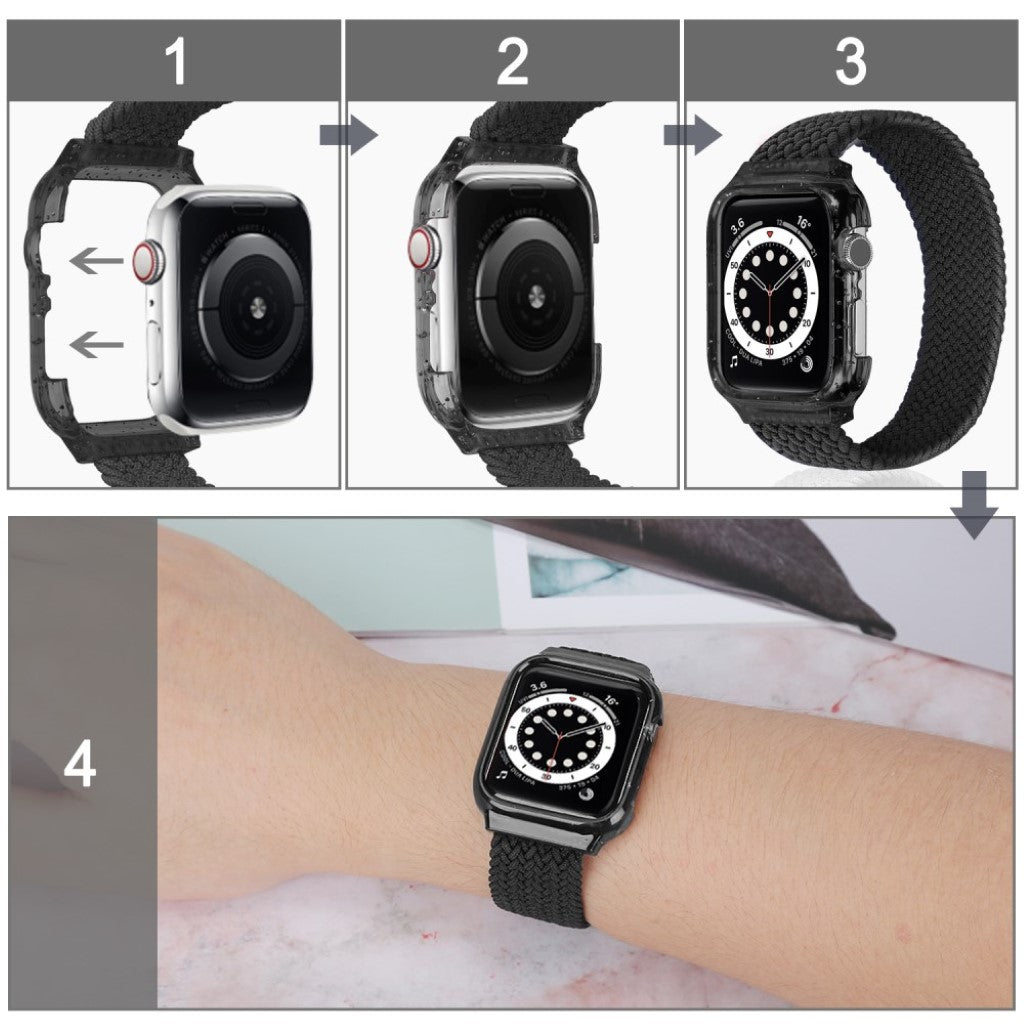 Meget slidstærk Universal Apple Nylon Rem - Størrelse: S - Sort#serie_4