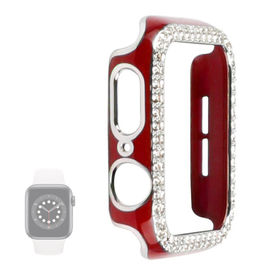 Universal Apple  Plastik og Rhinsten Bumper  - Rød#serie_8