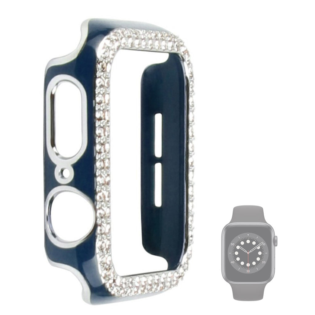 Universal Apple  Plastik og Rhinsten Bumper  - Sort#serie_10