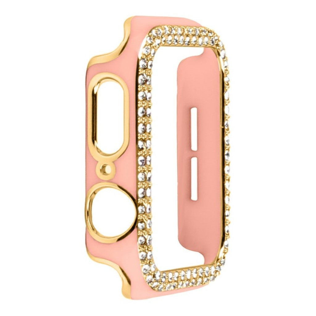 Universal Apple  Plastik og Rhinsten Bumper  - Pink#serie_3