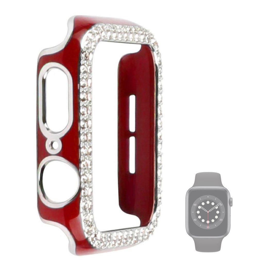 Universal Apple  Plastik og Rhinsten Bumper  - Rød#serie_8