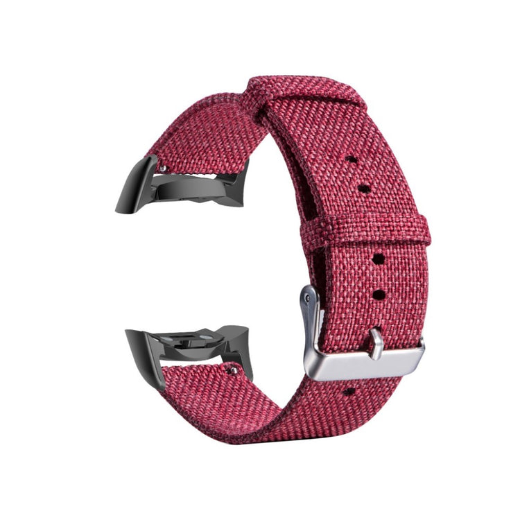 Mega kønt Samsung Gear Fit2 Pro Nylon Rem - Rød#serie_2