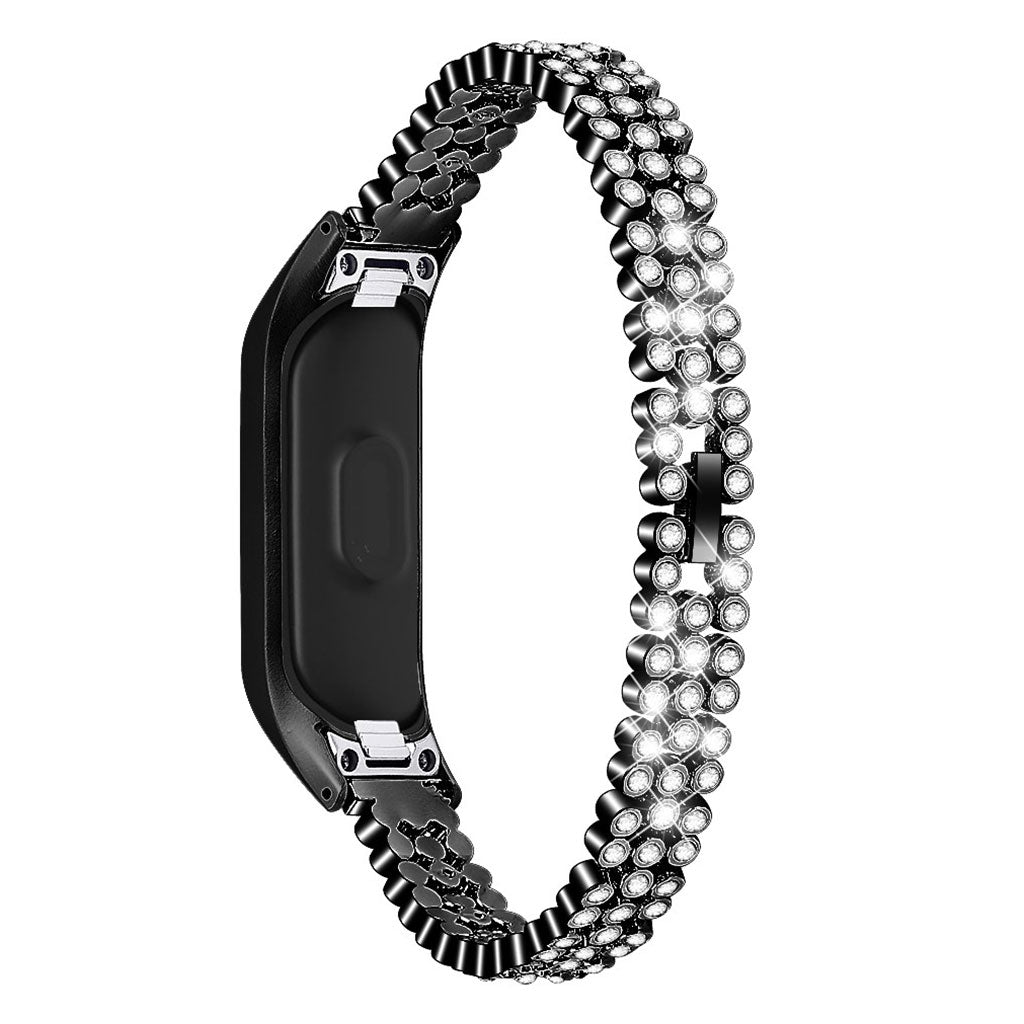 Rigtigt cool Samsung Galaxy Fit-e Metal og Rhinsten Rem - Sort#serie_1