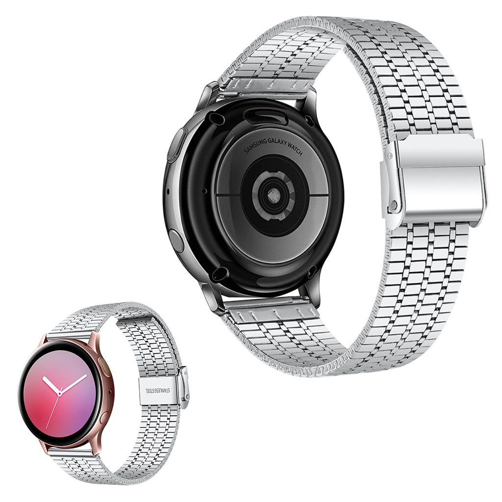 Samsung Galaxy Watch 3 (45mm) / Samsung Galaxy Watch (46mm) Metal Rem - Sølv#serie_1