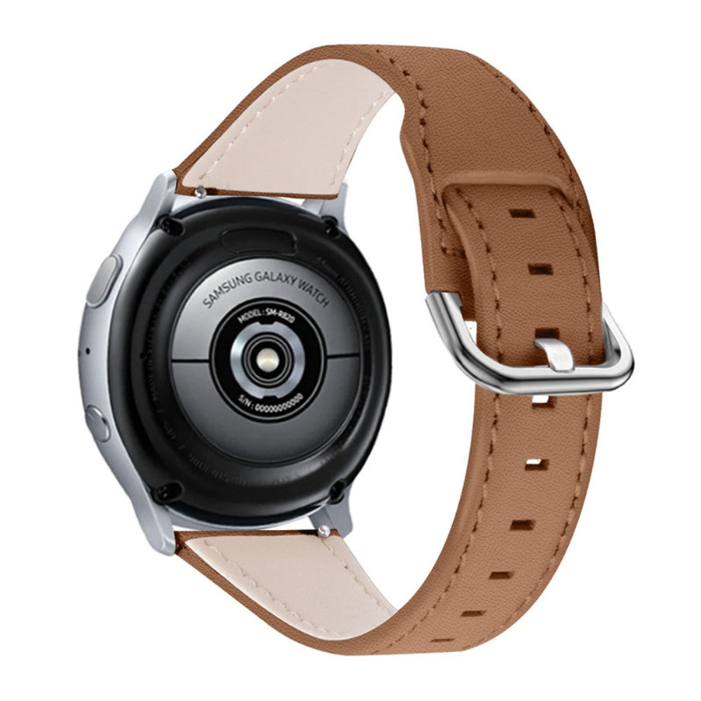 Samsung Galaxy Watch 3 (45mm) / Samsung Galaxy Watch (46mm) Ægte læder Rem - Brun#serie_1